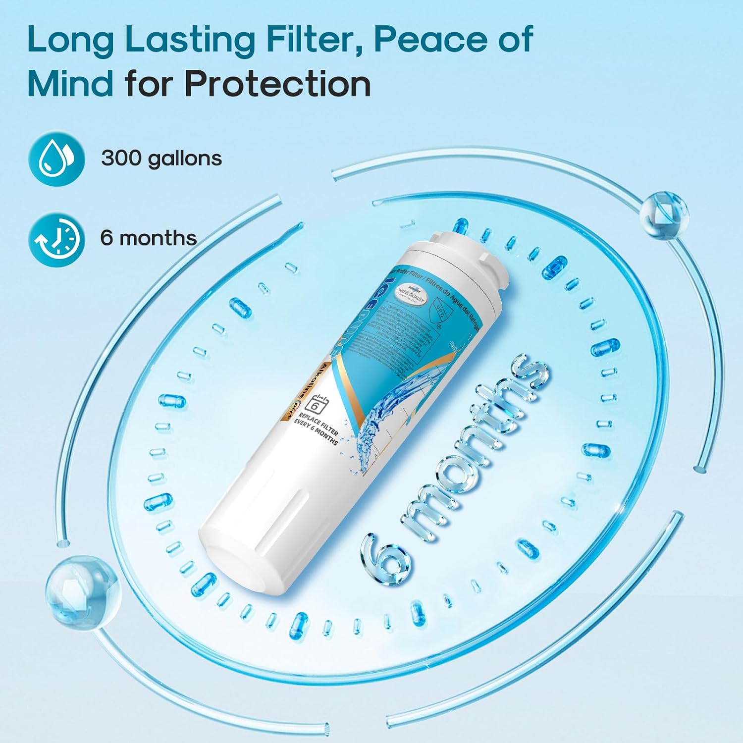 Thumbnail 6 de ICEPURE Refrigerator Water Filter, 4-Pack