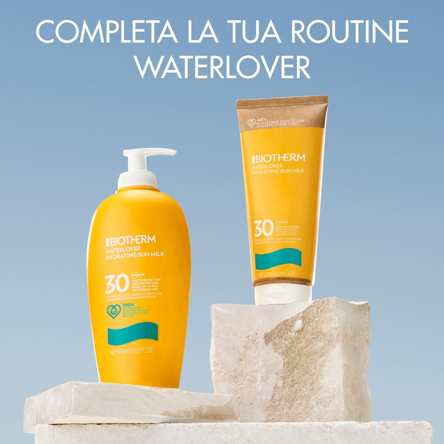 Thumbnail 5 de Biotherm Waterlover Hydrating Sun Milk SPF 30 – Latte solare idratante per viso e corpo, 200 ml