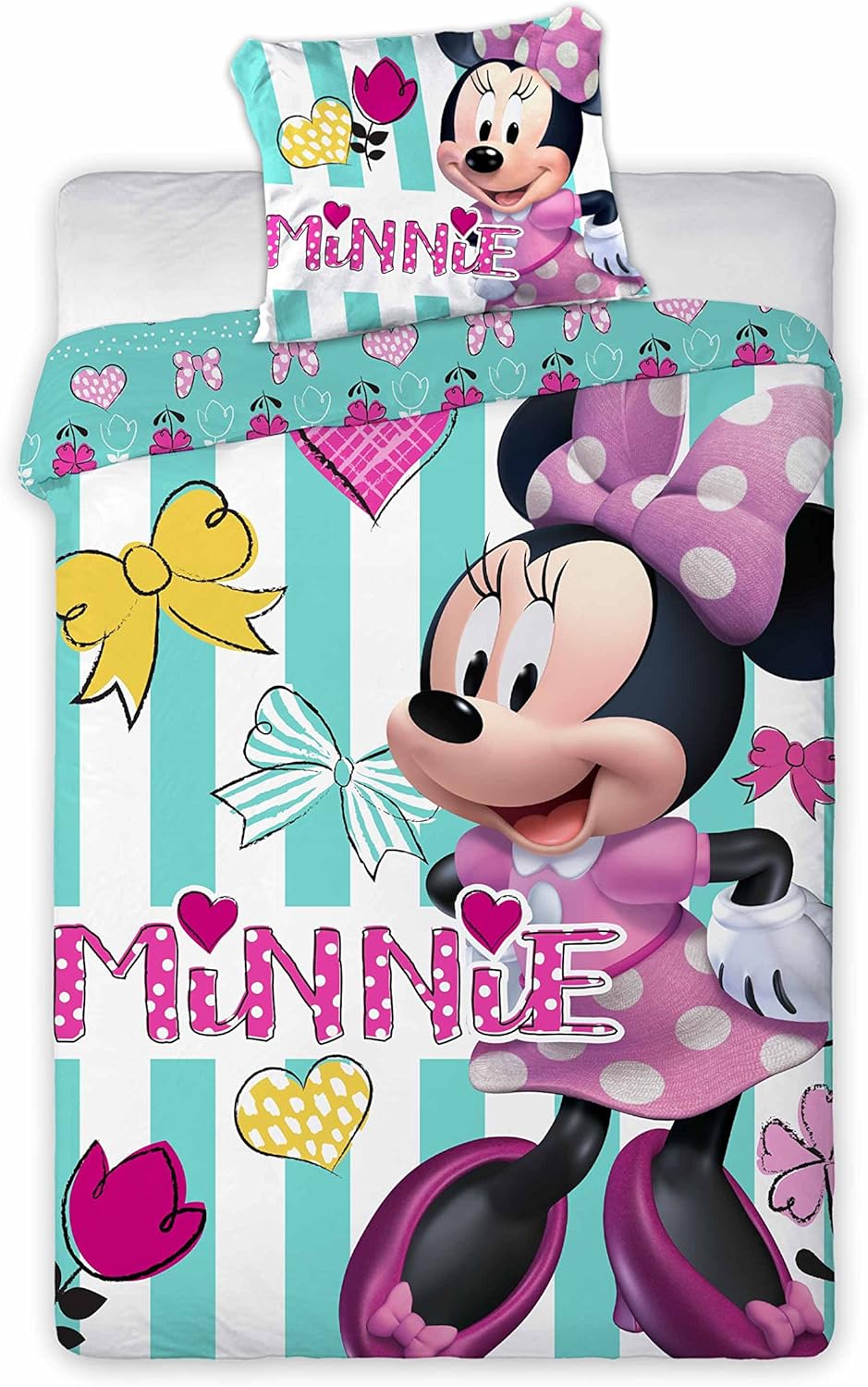 Thumbnail 5 de Disney Set di biancheria da letto Bambi – Copripiumino reversibile in cotone 100% (100 x 135 cm) + federa 40 x 60 cm