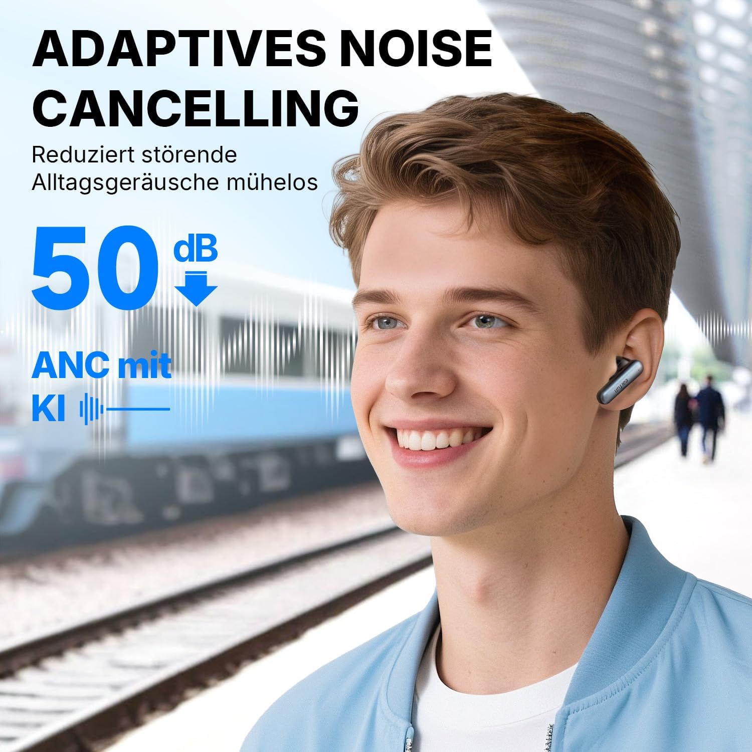 Thumbnail 1 de EarFun Air Pro 4i In-Ear Bluetooth Kopfhörer mit adaptivem Hybrid-ANC, LDAC und Multipoint