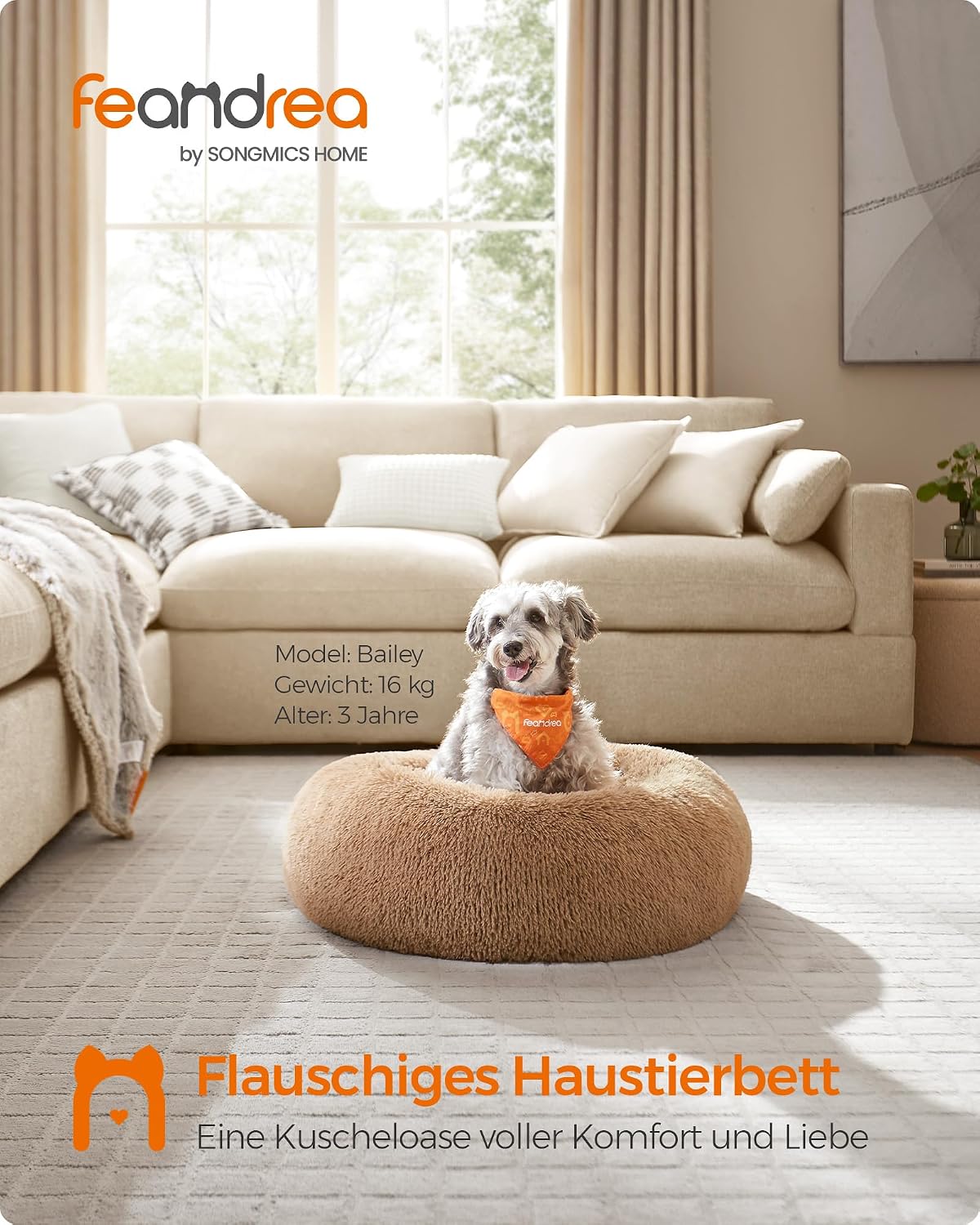 Thumbnail 2 de Feandrea Donut Hundebett 70 cm Ø