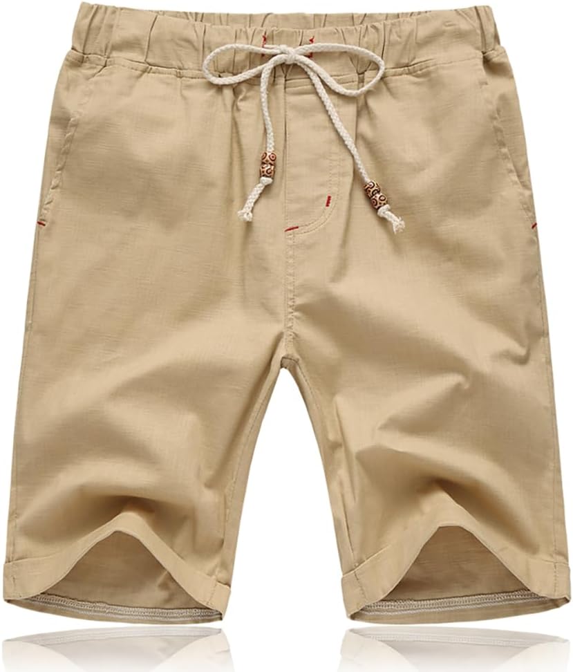Detalle de Tansozer Mens Summer Casual Shorts with Pockets – Elasticated Waist