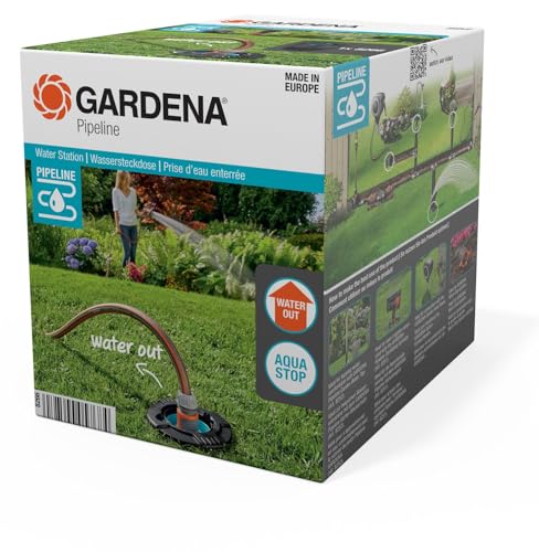 Detalle de Gardena Prise d’Eau enterrée avec Filetage mâle 3/4 Pouce – Prise d’eau du sys. Pipeline (08266-20)