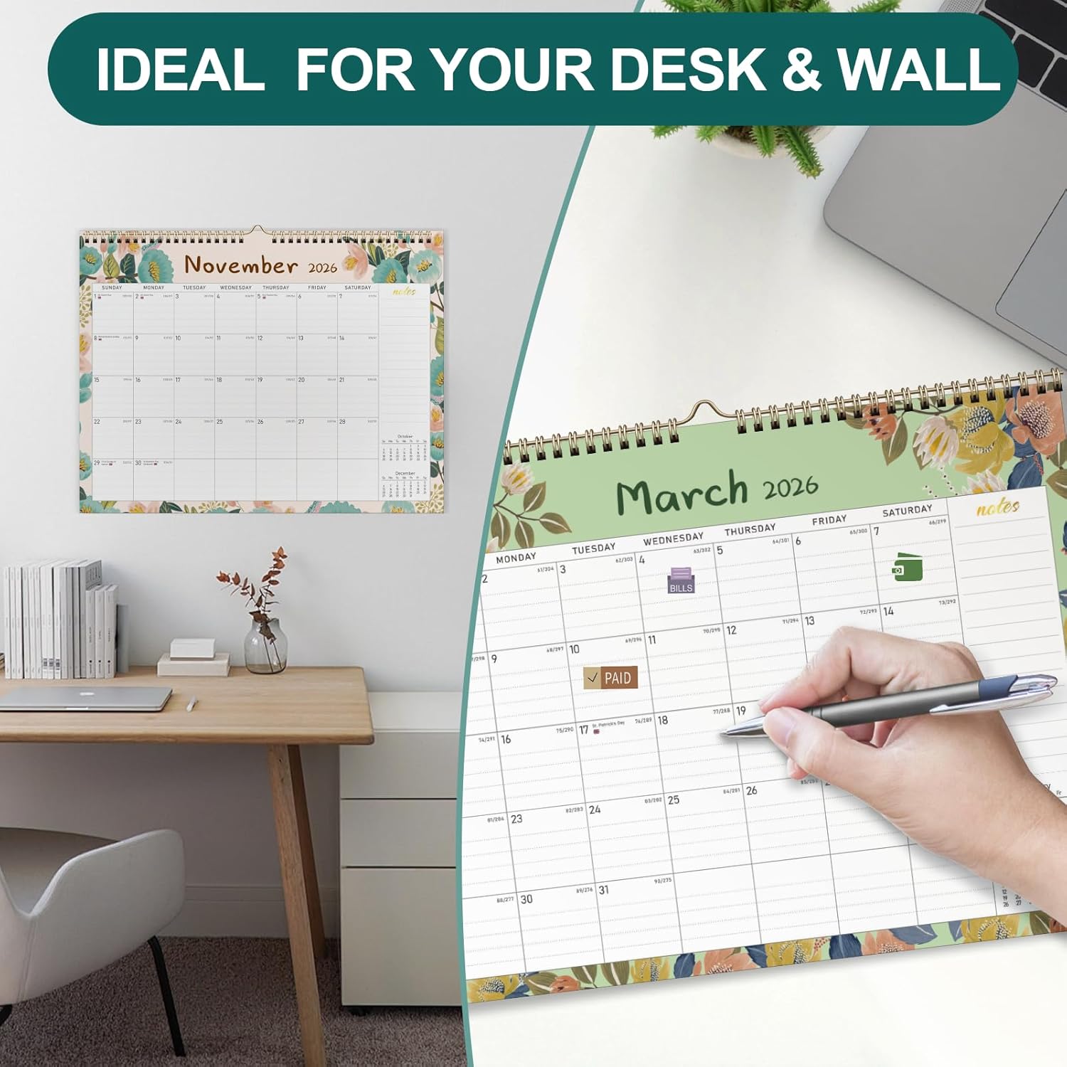 Thumbnail 6 de Calendar 2026 A4 wall calendar UK for planning 📆