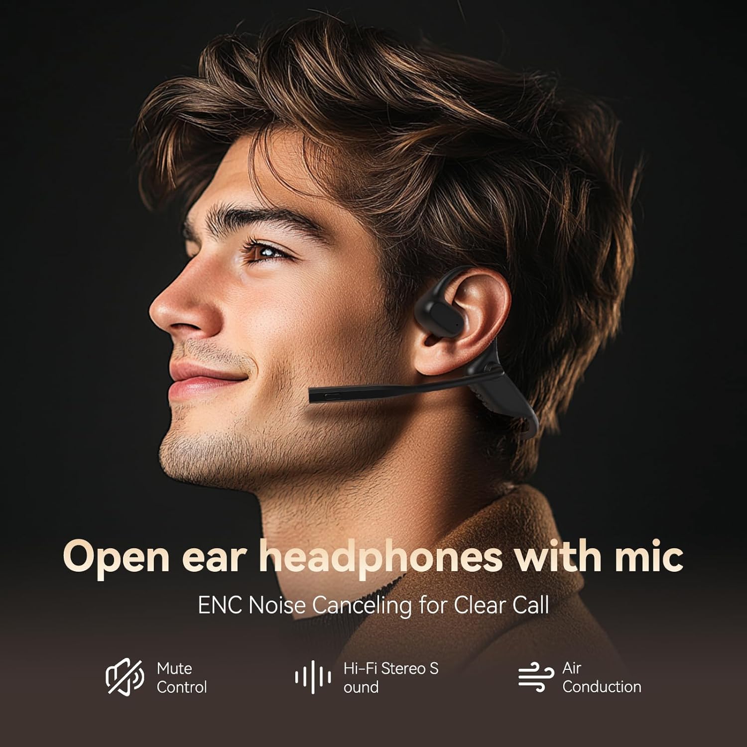Thumbnail 1 de CXK Open Ear Headphones with Mic Wireless