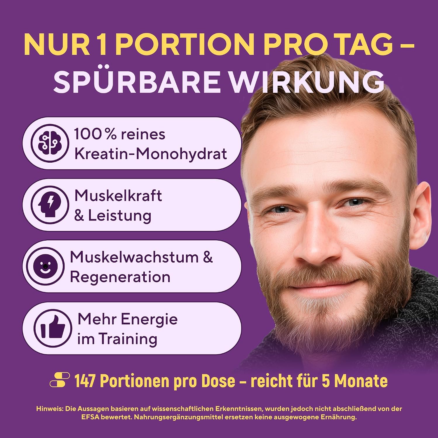 Detalle 2 de Mikronisiertes Creatin Monohydrat Pulver 500 g