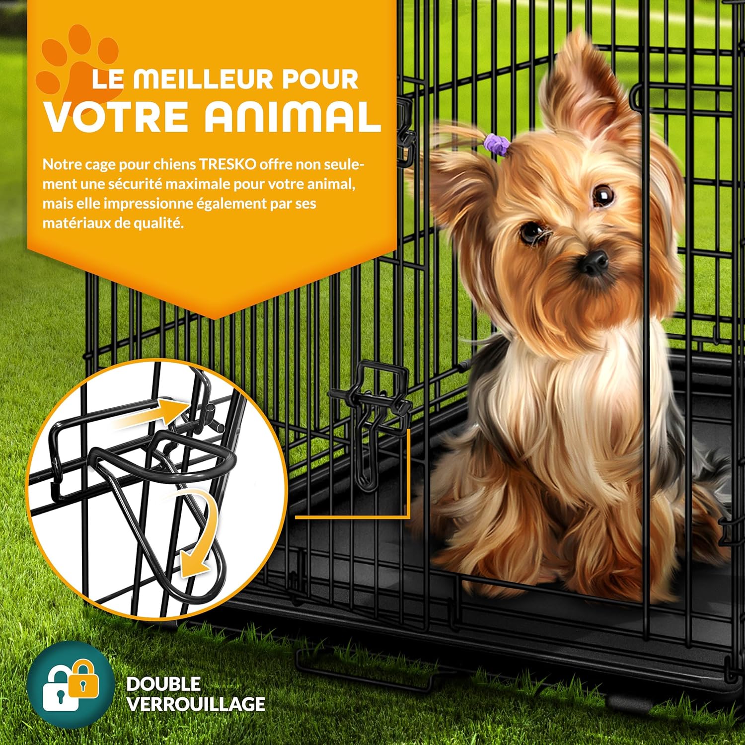 Thumbnail 5 de TRESKO Cage de Transport XXL 122 cm