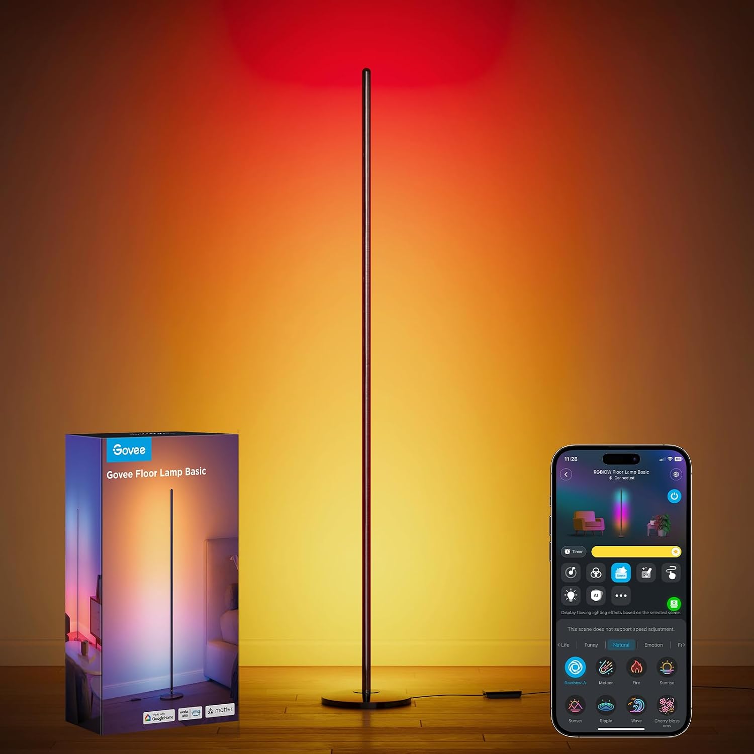 Detalle de Govee RGBIC Floor Lamp Basic 136 cm