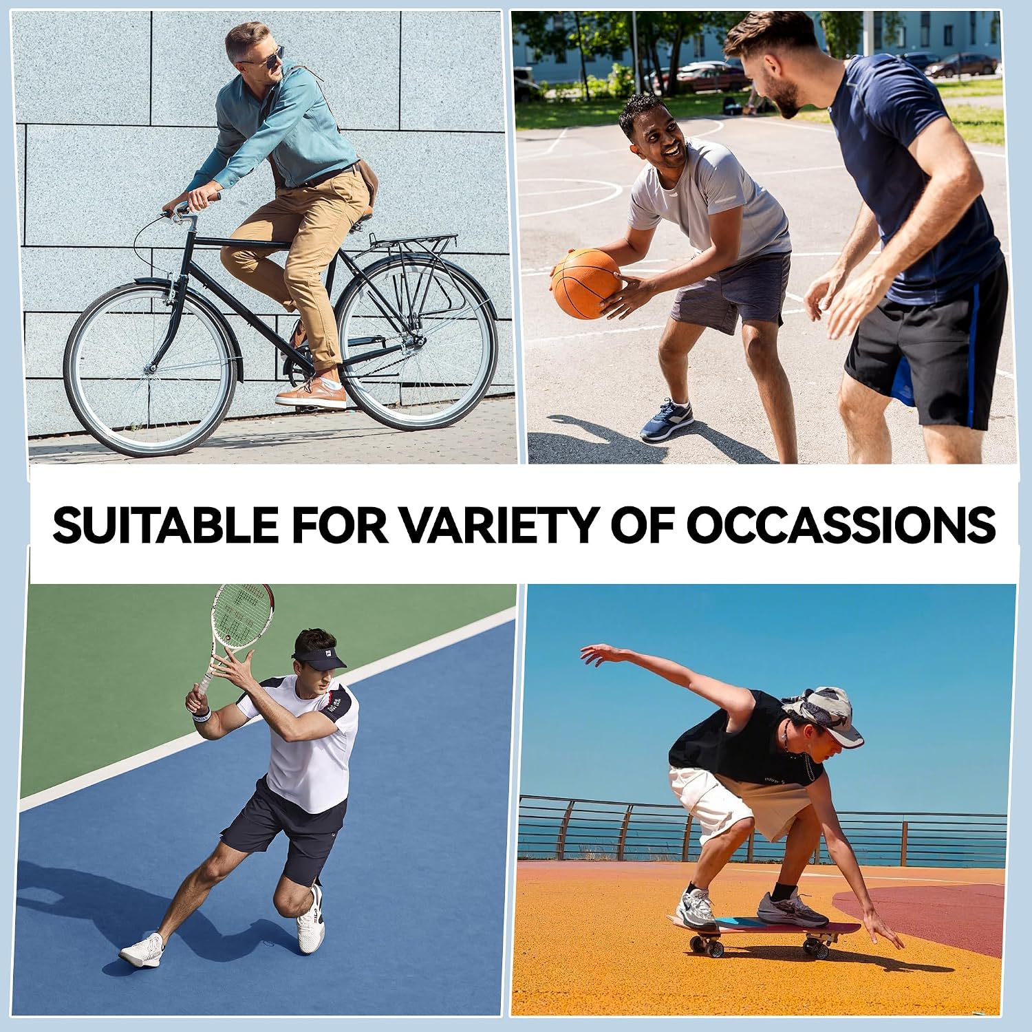 Thumbnail 6 de BONANGEL Men's White Ankle Quarter Socks with Cushioned Cotton – 6 Pairs