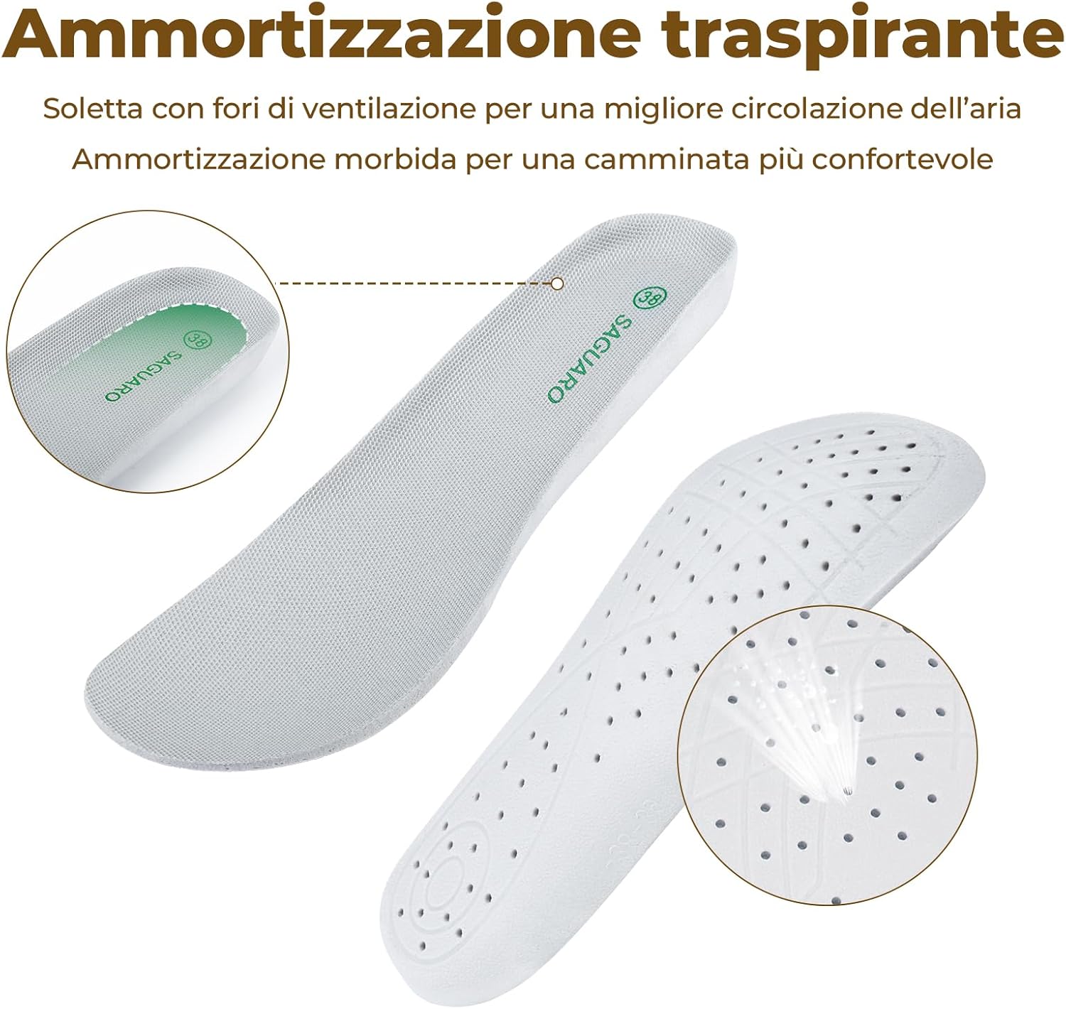 Detalle de SAGUARO Sandali Donna Antiscivolo e Traspiranti per Trekking e Attività Outdoor (36–42 EU)