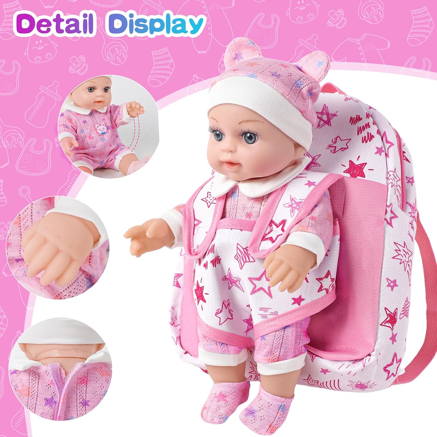 Detalle 2 de BDDOLL 12" Baby Doll for Toddlers