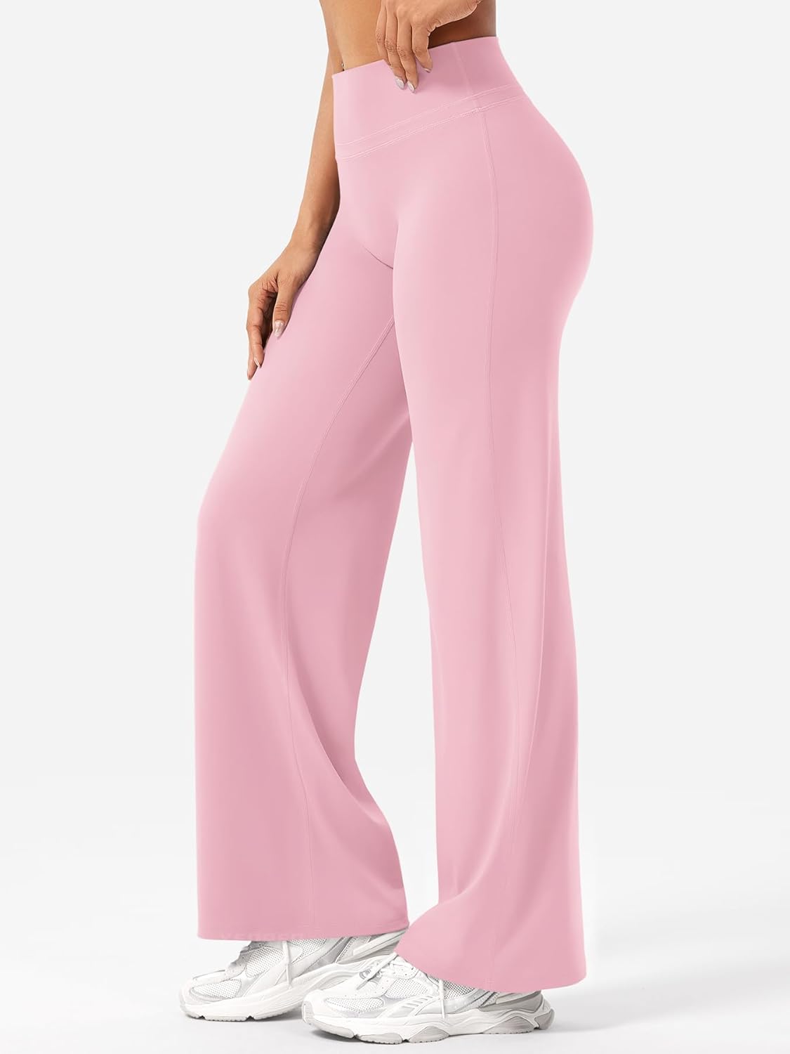 Thumbnail 2 de YEOREO Straight Leggings Damen – blickdichte Yoga-Hose mit hoher Taille, nahtlos vorne