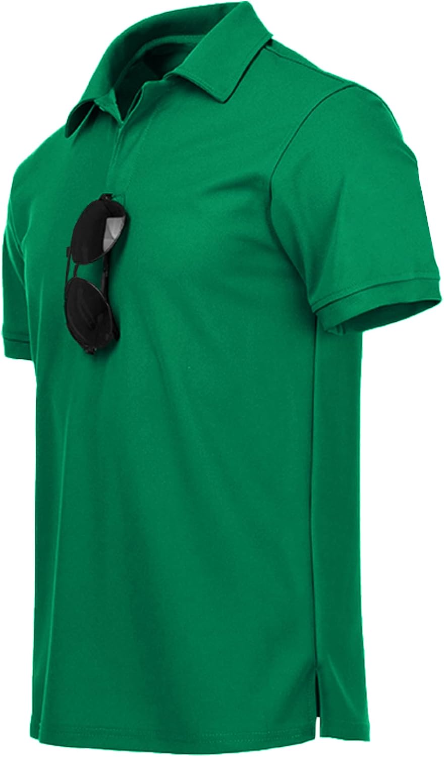 Detalle de JACKETOWN Polohemd Herren Kurzarm – Atmungsaktives, schnelltrocknendes Golf-Poloshirt, Regular Fit