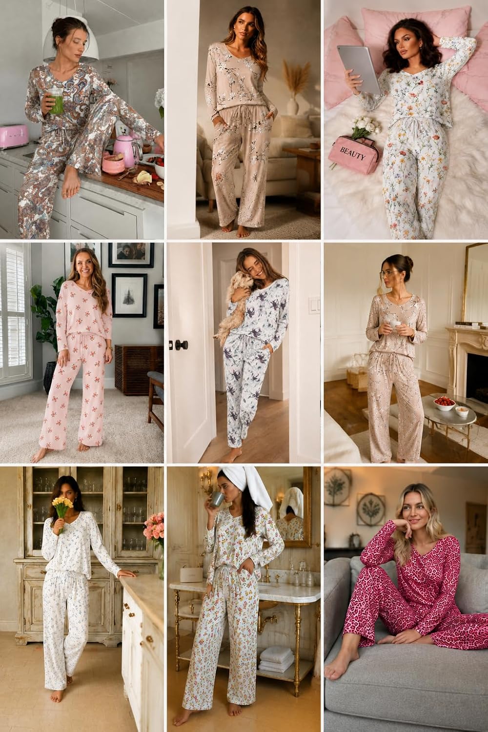 Detalle de Ekouaer Women's Pajama Sets 2-Pack