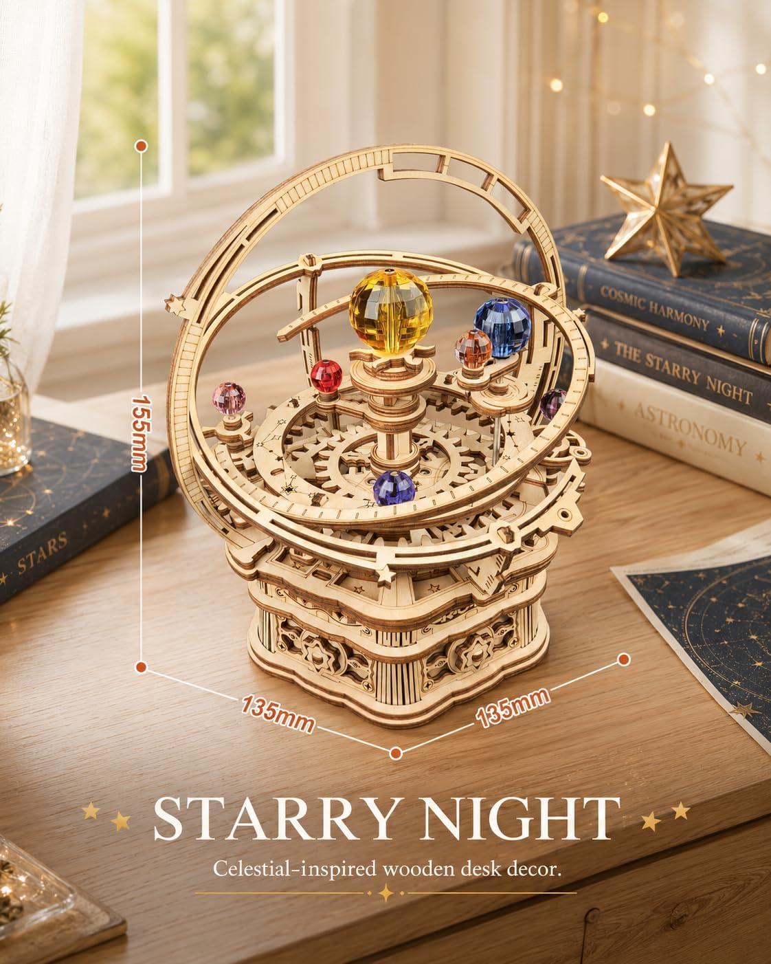 Thumbnail 1 de ROKR 3D Starry Night Music Box: A Thoughtful DIY Galaxy Puzzle
