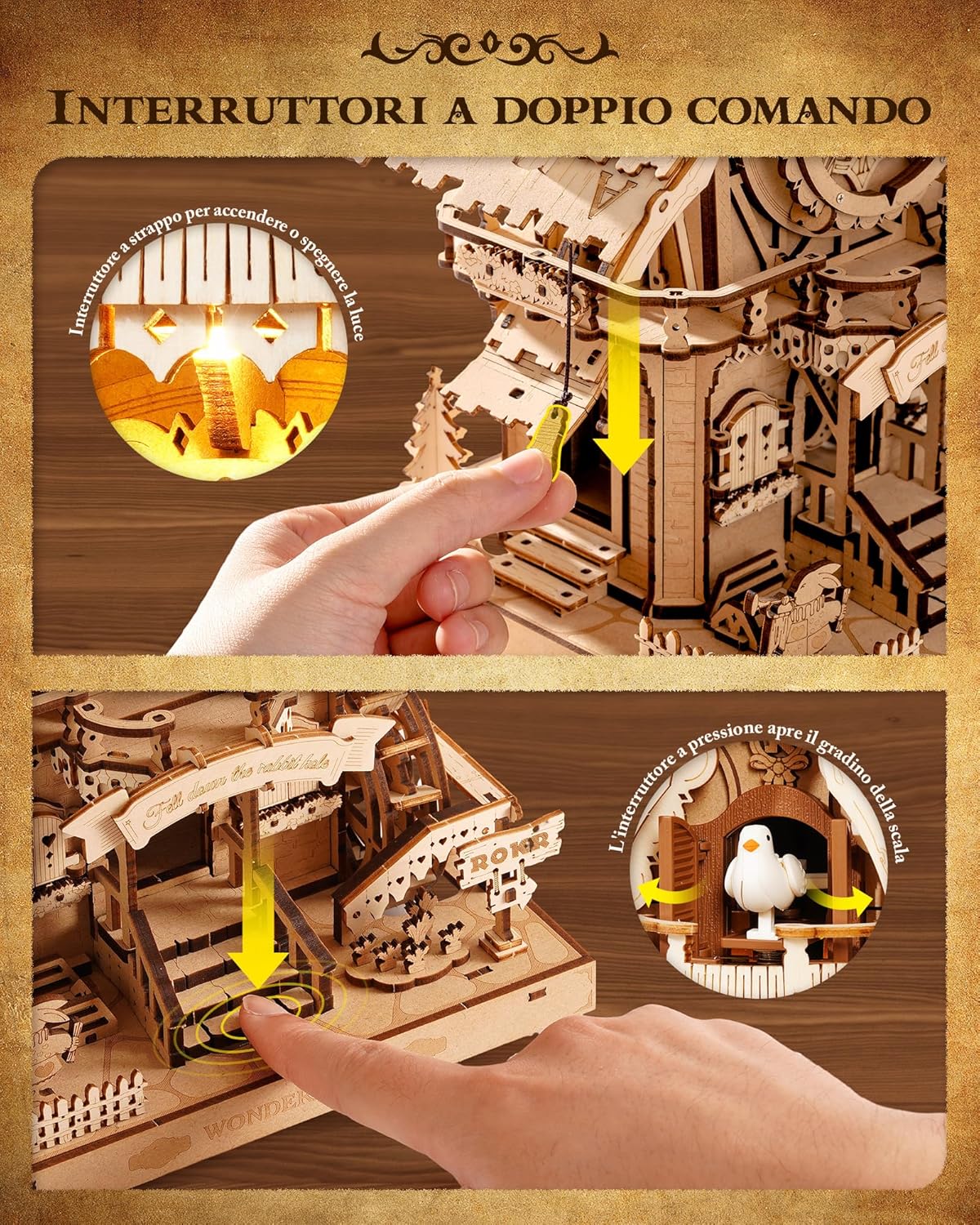 Thumbnail 3 de ROKR Puzzle 3D legno cucù LC901