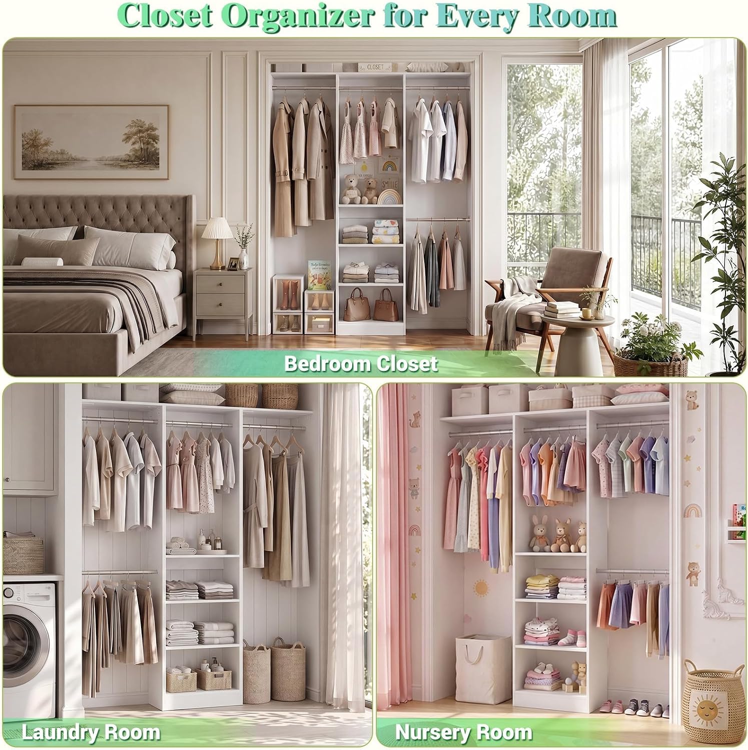 Detalle de Besiost Closet Organizer, 4FT