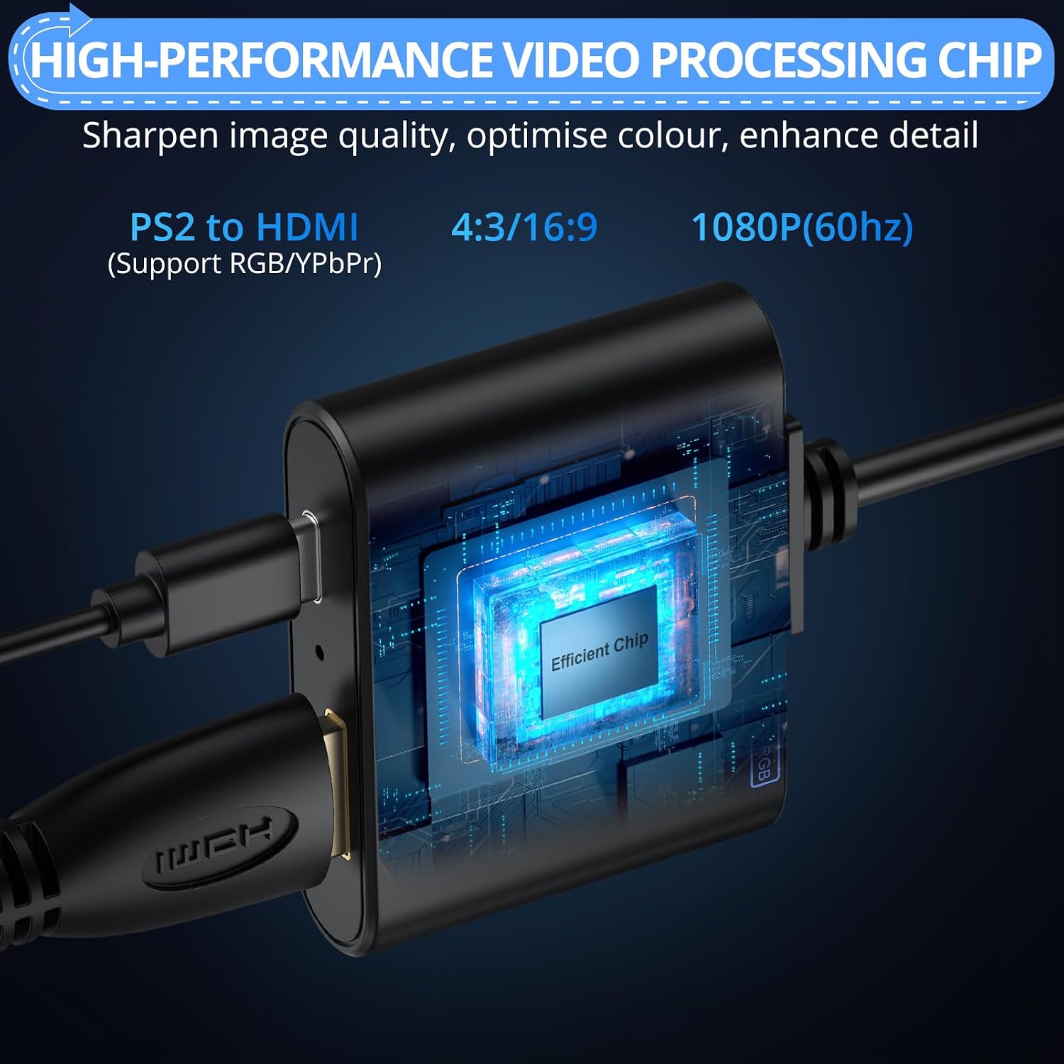 Detalle 2 de CAMWAY PS2 to HDMI Converter 1080P