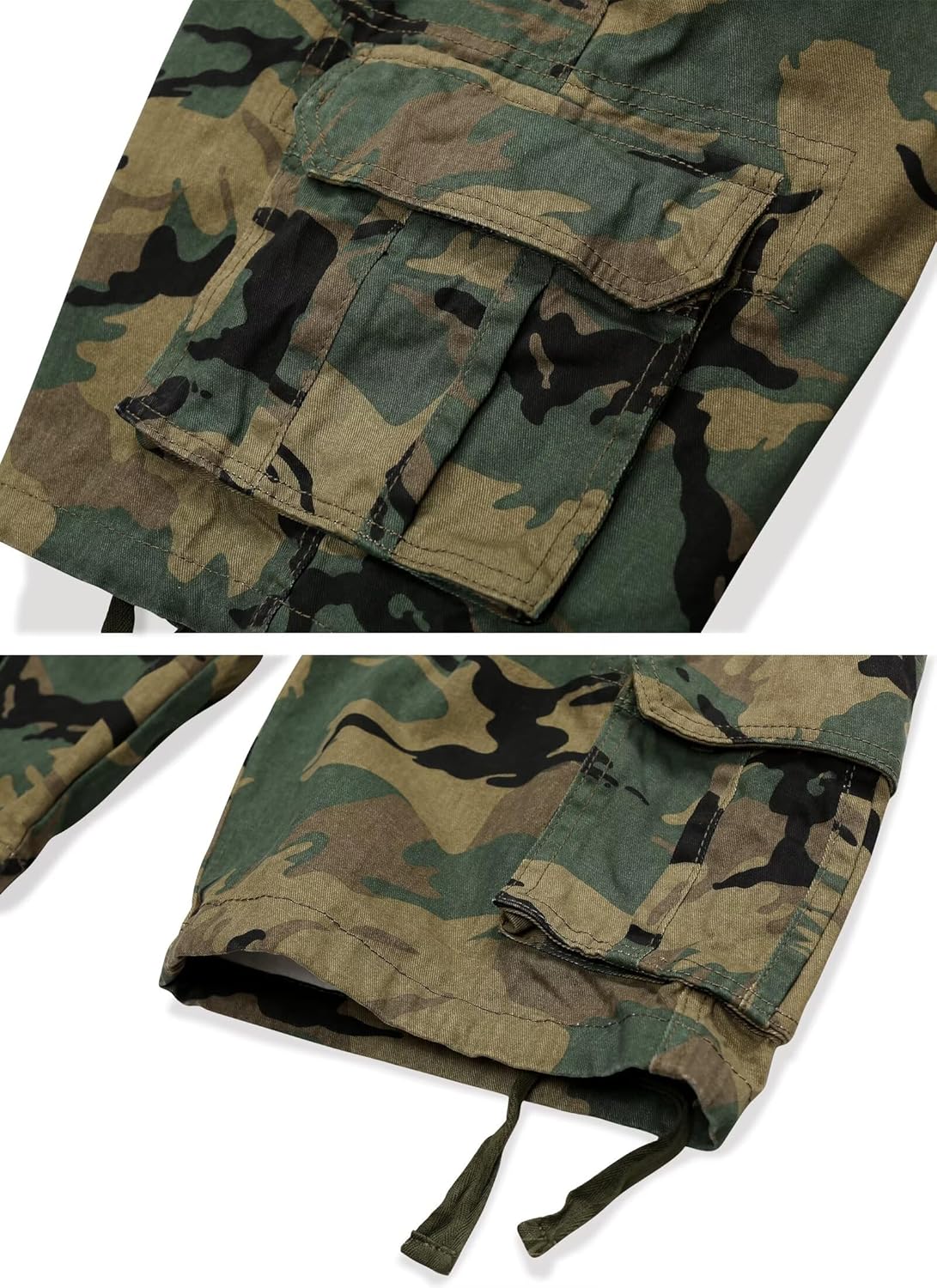 Thumbnail 5 de VATINNT men’s camo cargo shorts with multi pockets (loose fit, no belt)