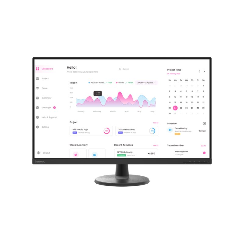 Detalle de Lenovo D32-40 31.5" LED FullHD: guía de compra y opinión práctica