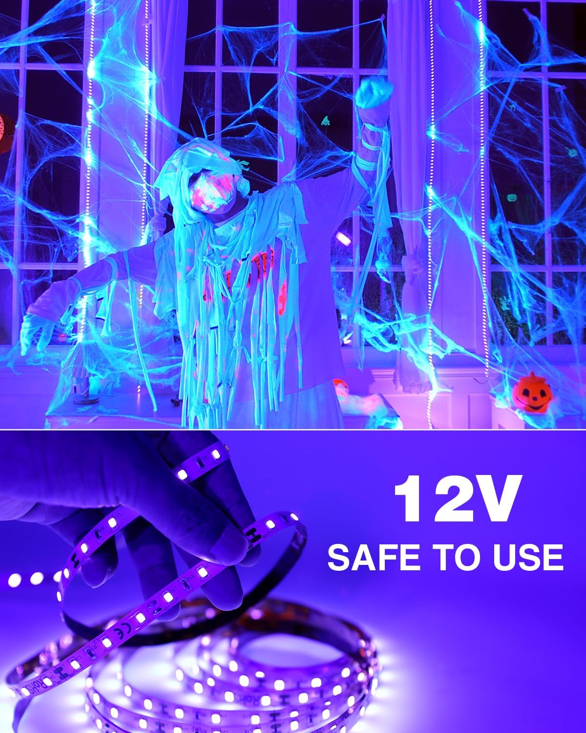 Detalle 1 de Onforu Black Light Strip, 32.8ft