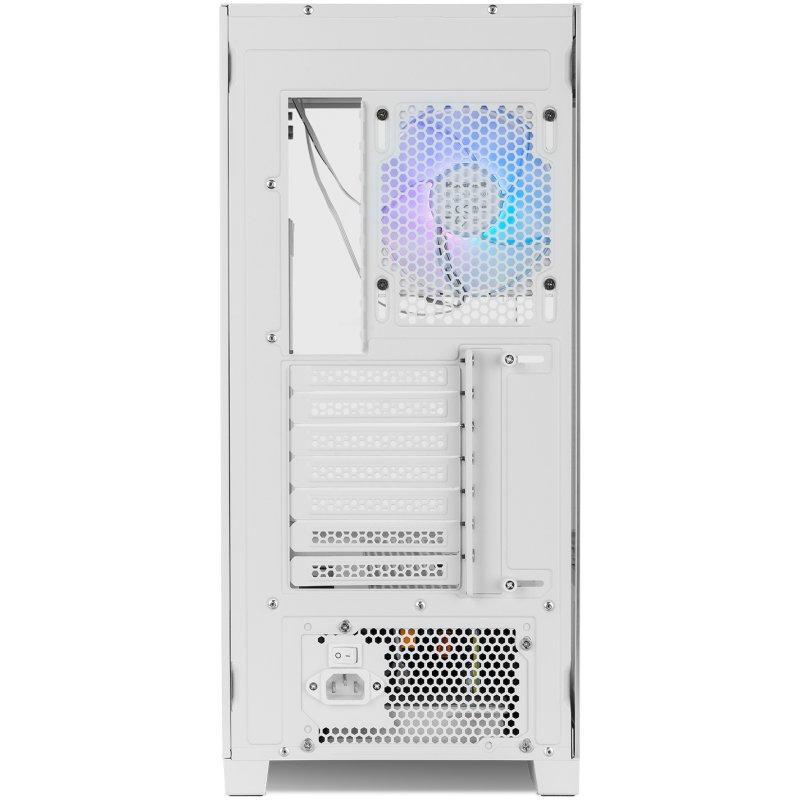 Detalle 2 de Caja PC NOX Hummer ETHER Semitorre Gaming con Cristal Curvo ATX Blanco