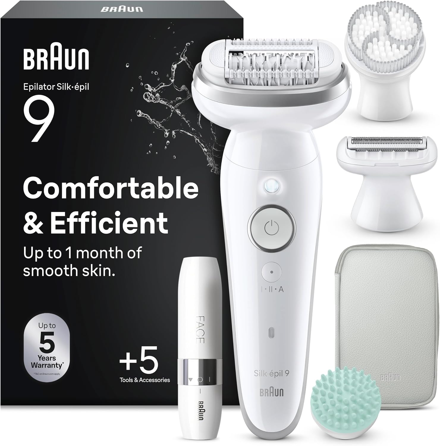Thumbnail 1 de Braun Silk-épil 9 epilatore elettrico donna con testina flessibile