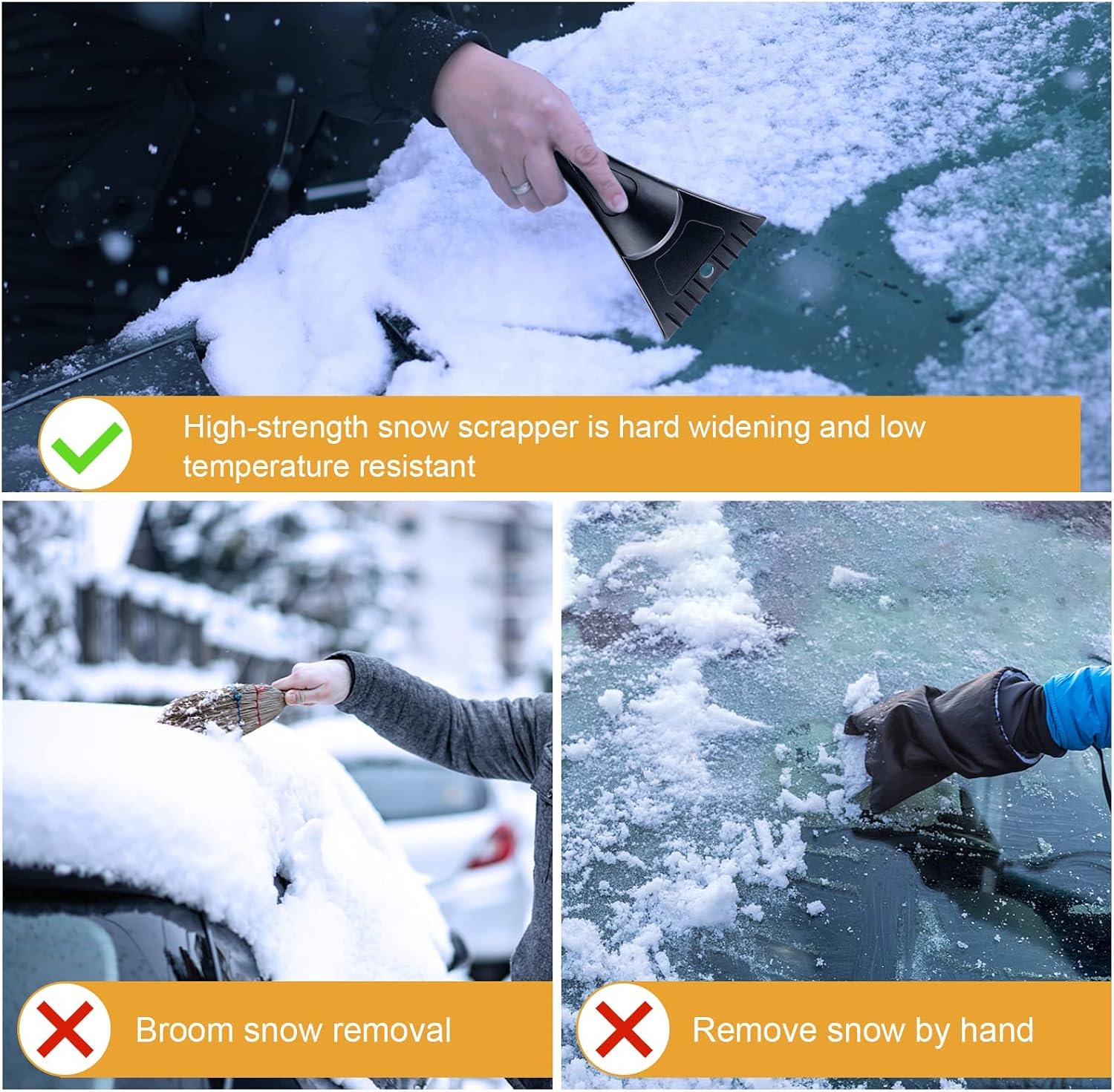Thumbnail 4 de Jsdoin 27” Snow Brush with 2-in-1 Ice Scraper