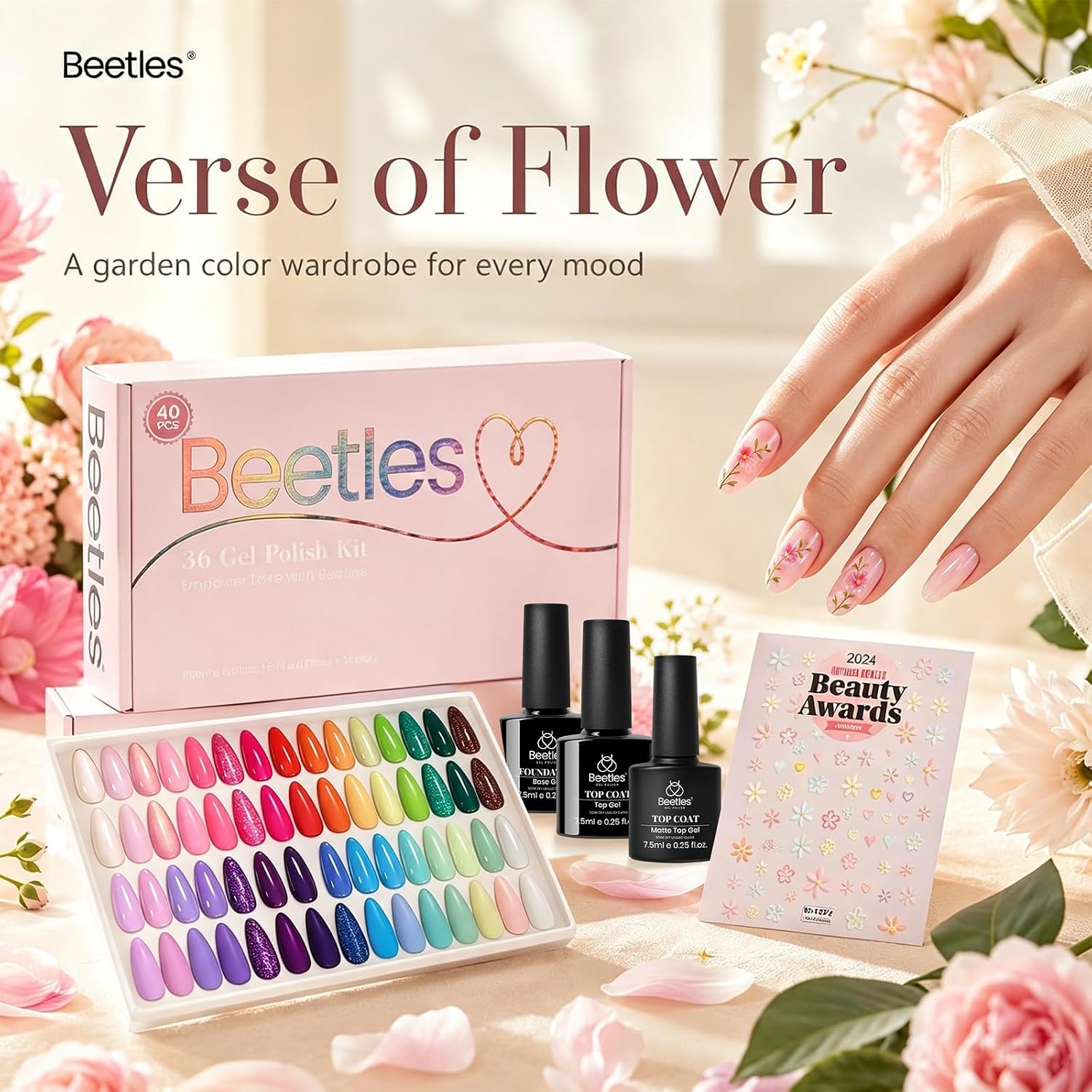 Thumbnail 4 de beetles Spring Gel Nail Polish Set 36 Colors