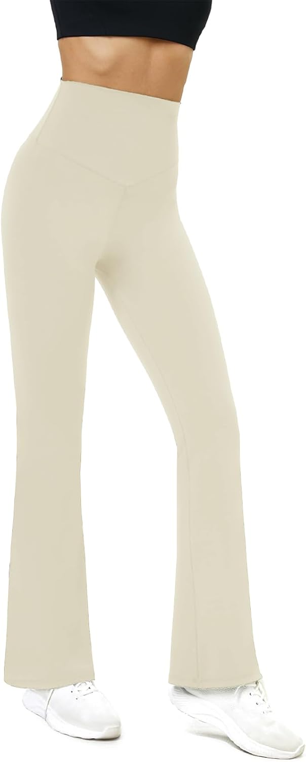 Thumbnail 3 de Glacspyg Damen Yogahose Flared mit Hoher Taille – Bauchkontrolle, Trainings- und Freizeit-Jogginghose