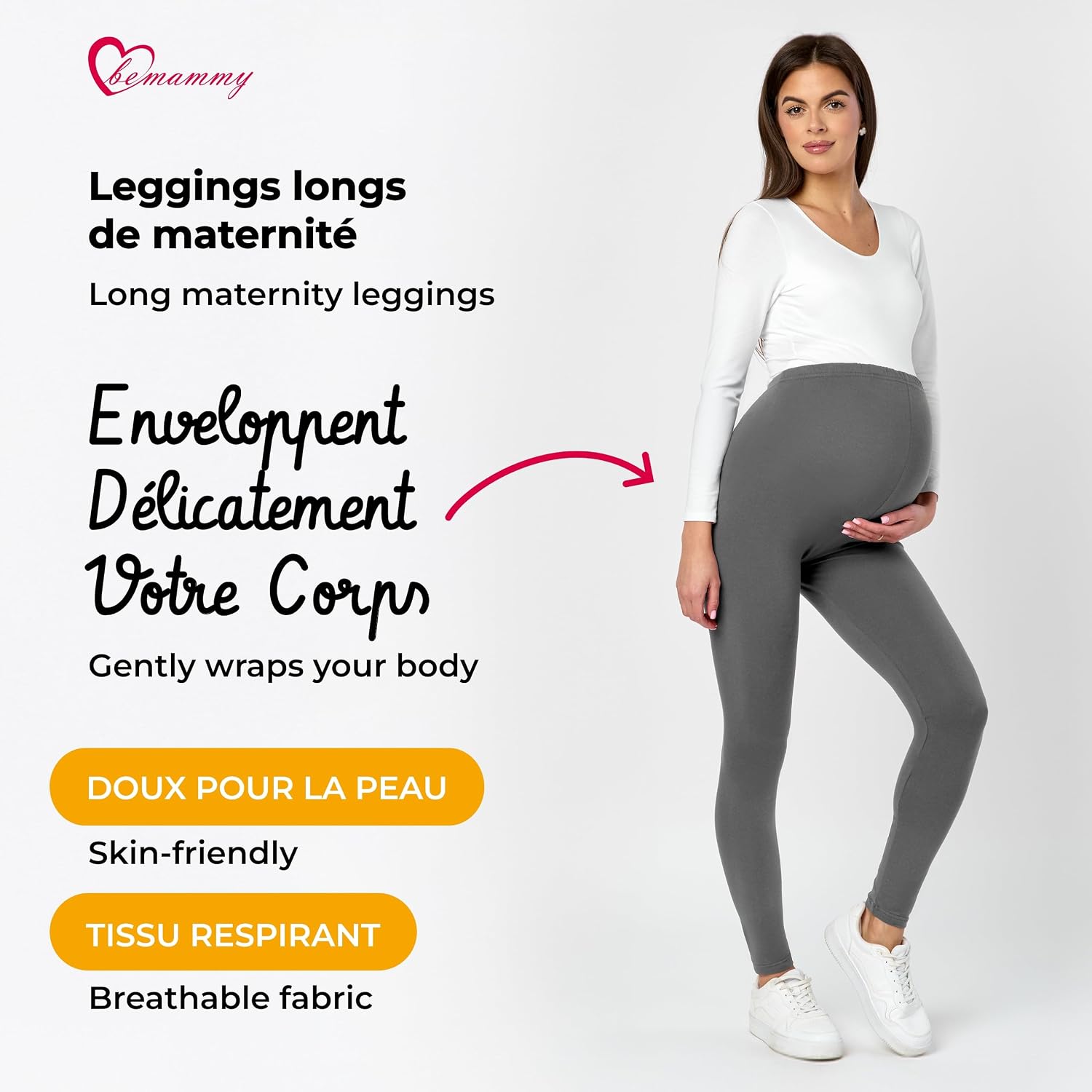 Detalle de Be Mammy legging grossesse long BE20-230