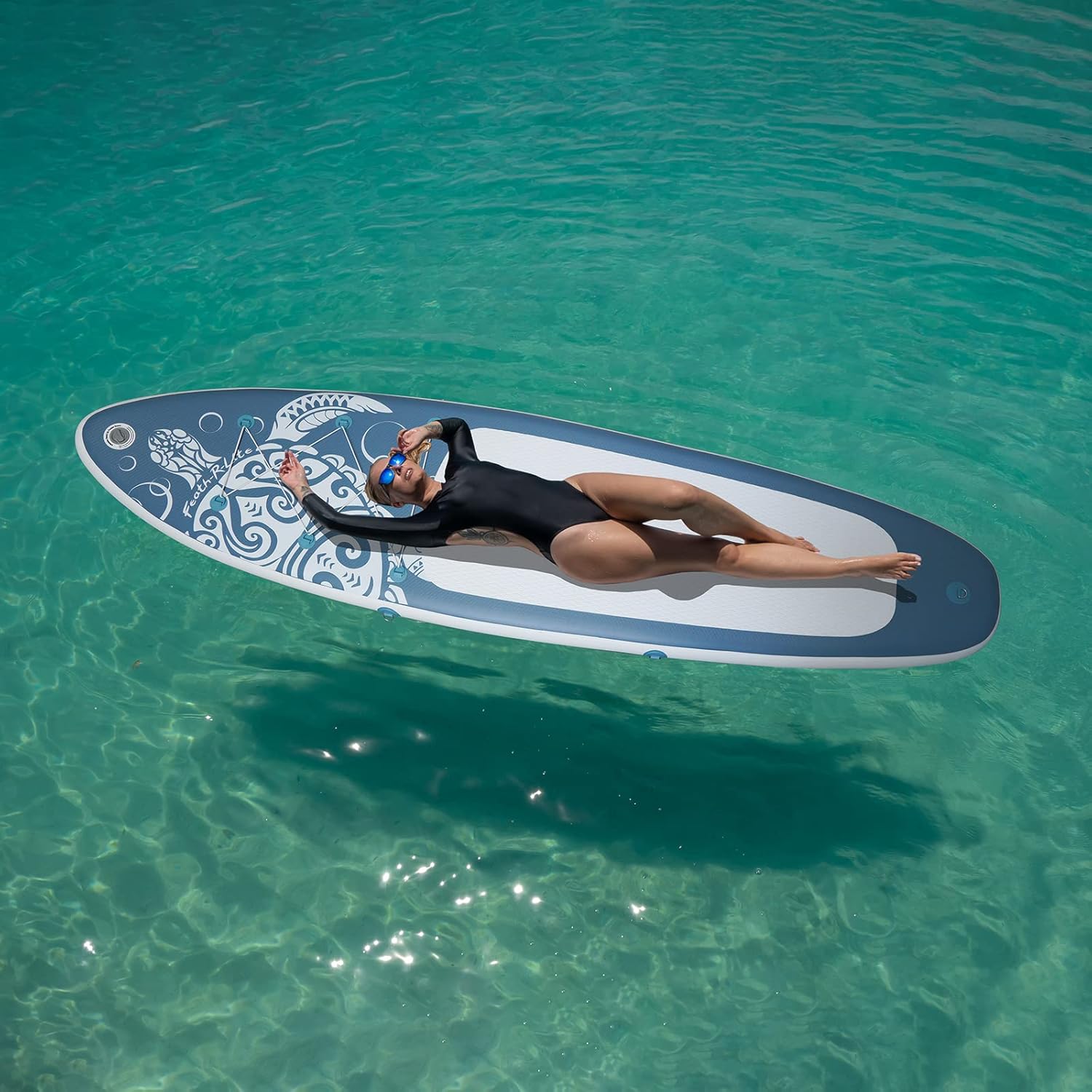 Thumbnail 6 de FEATH-R-LITE Inflatable Paddle Board — 10'6" x 33" x 6" with Premium Accessories