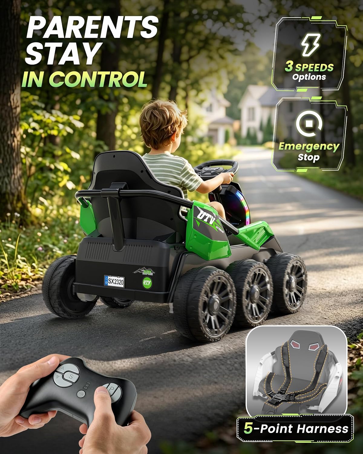 Detalle 2 de ANPABO Kids’ Ride-On Car 24V