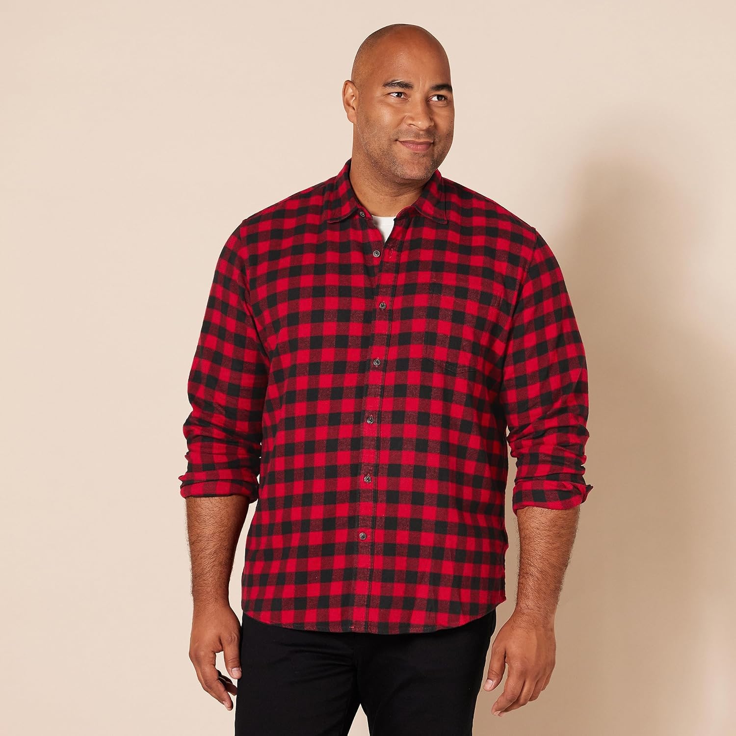 Thumbnail 4 de Amazon Essentials men’s long-sleeved flannel shirt (regular fit) in discontinued colours