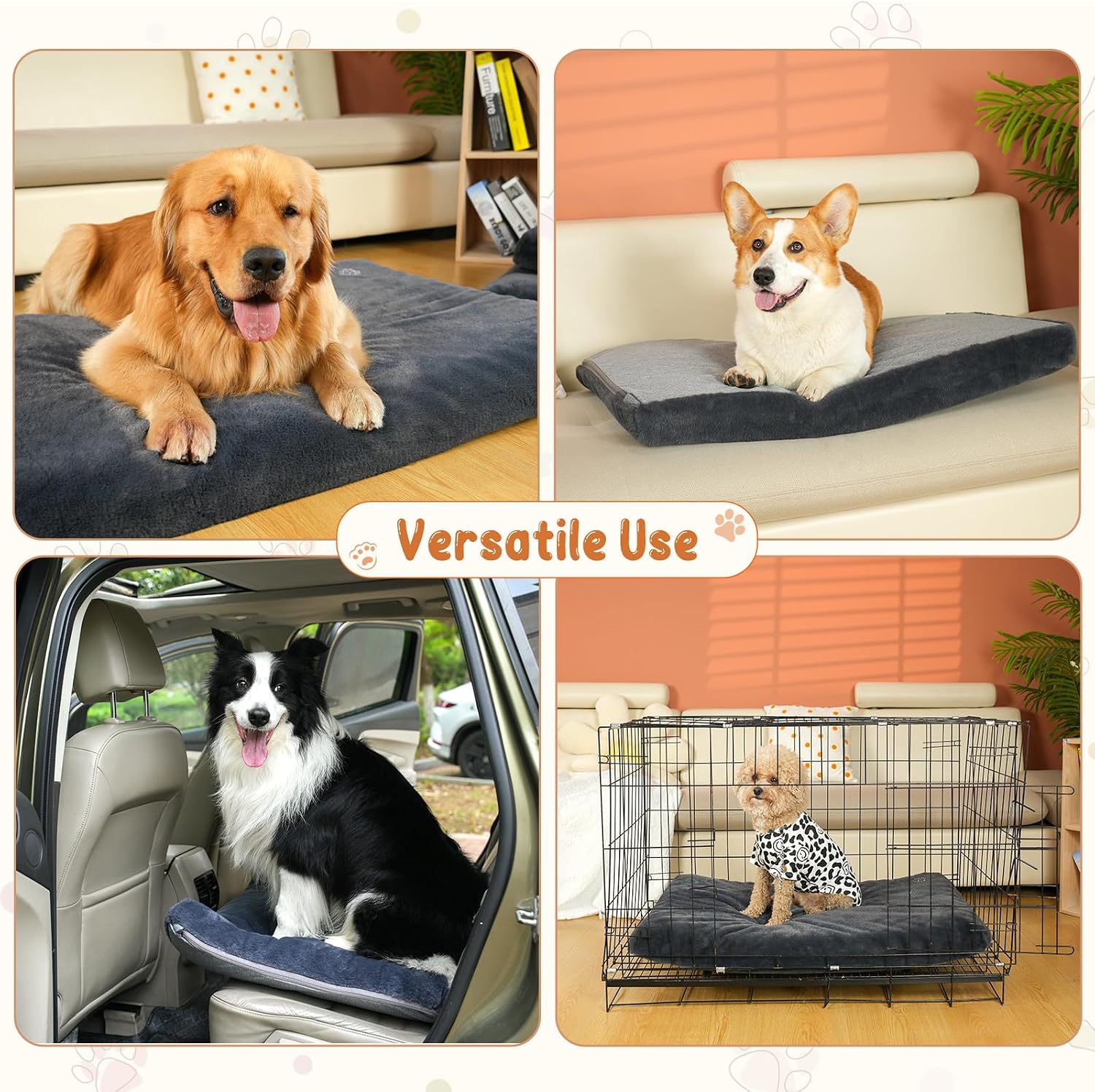 Thumbnail 6 de EMPSIGN Coussin Chien Réversible 104x71x7,6cm