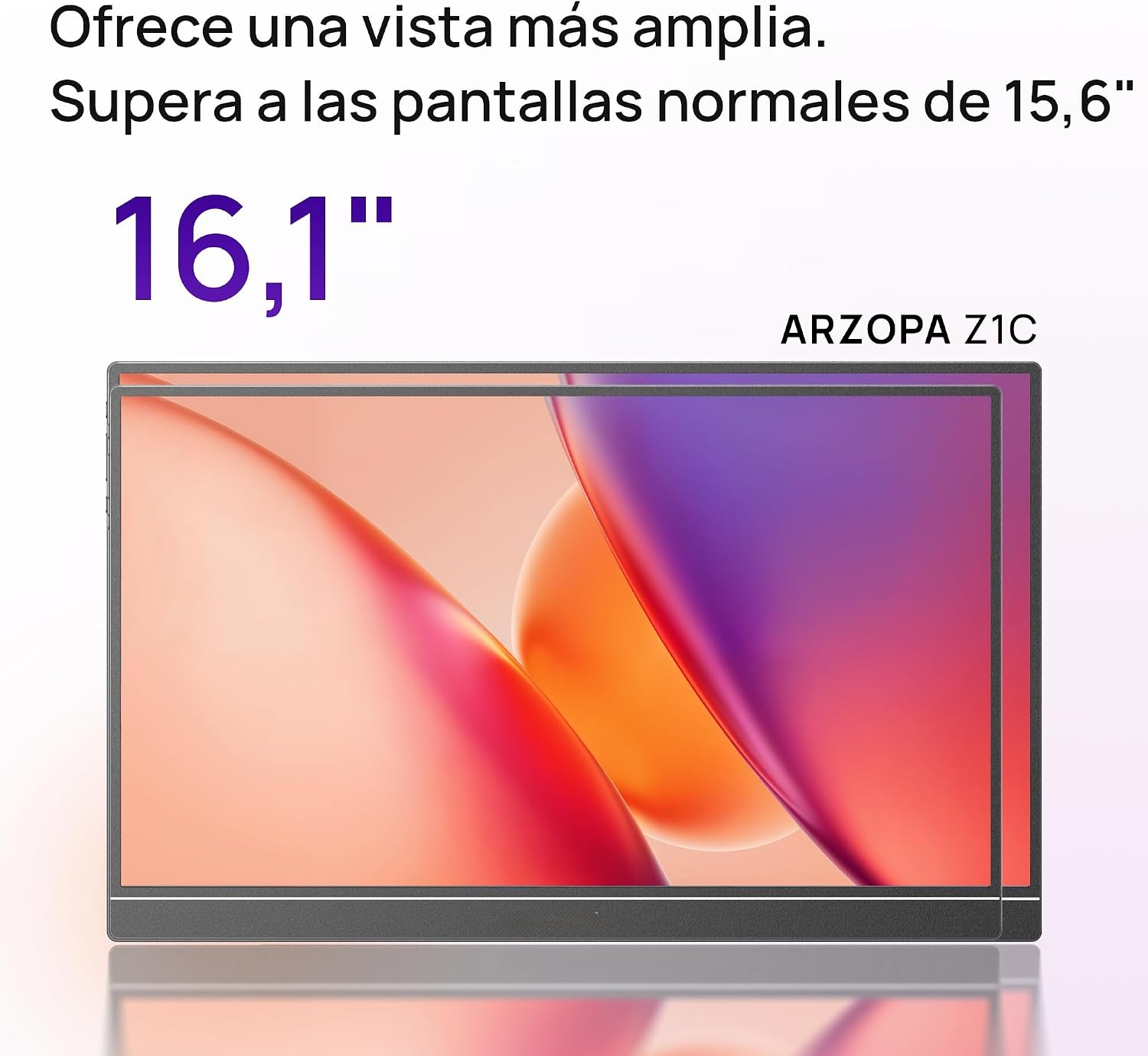Detalle de ARZOPA Z1C 16.1" monitor portátil FHD