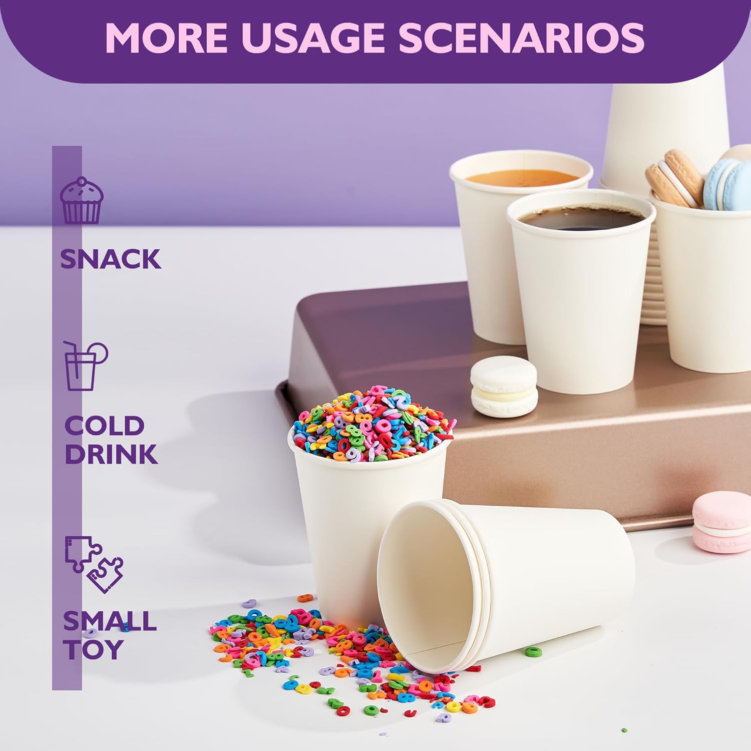Thumbnail 2 de PACKINNO 8 oz Paper Cups 400 Pack
