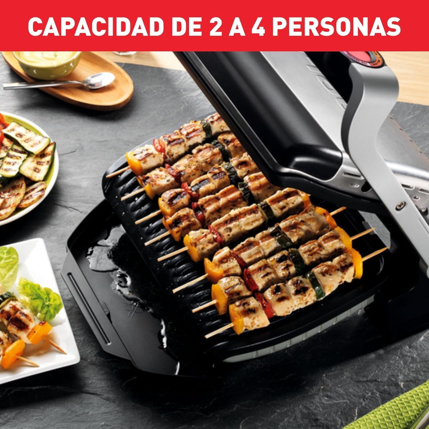 Thumbnail 4 de Tefal Optigrill GC712D12 🍽️ Plancha Grill 2000W Multifunción