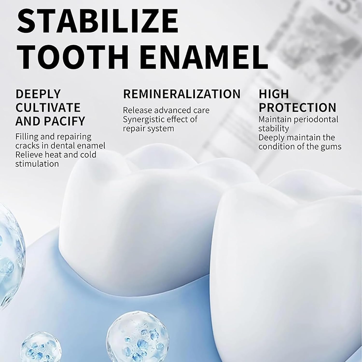 Detalle de Ayzololo 7.5% Hydroxyapatite Toothpaste for Enamel Protection (Fluoride-Free), Fresh Mint
