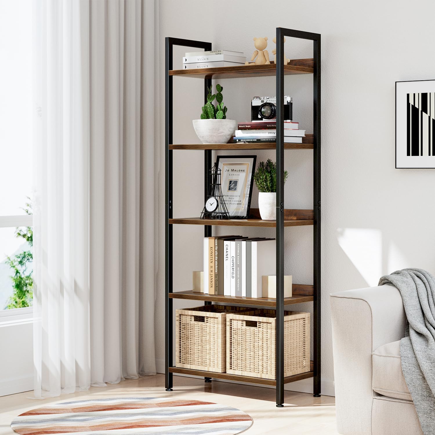 Thumbnail 1 de NUMENN 5-Tier Bookshelf