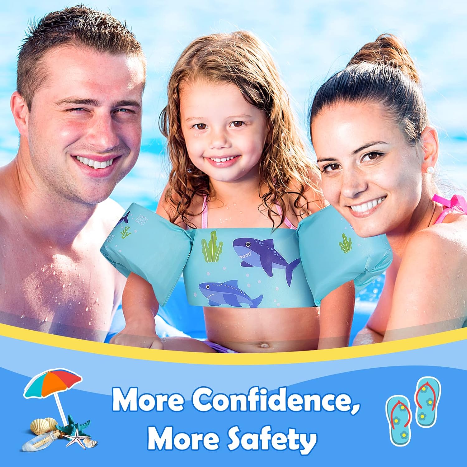 Thumbnail 1 de MoKo Swim Arm Bands for Kids 20-50 lbs