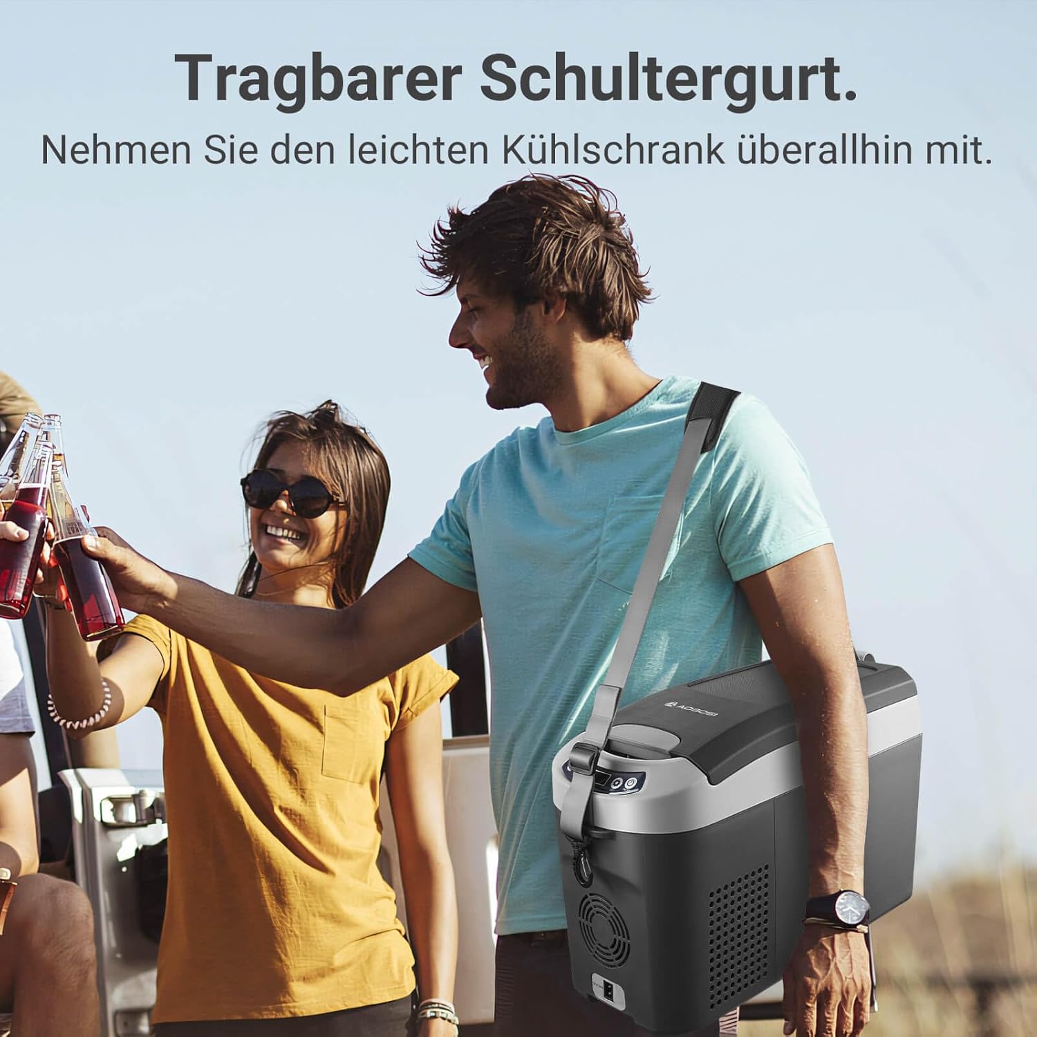 Detalle de AAOBOSI Kompressor Kühlbox 15 Liter