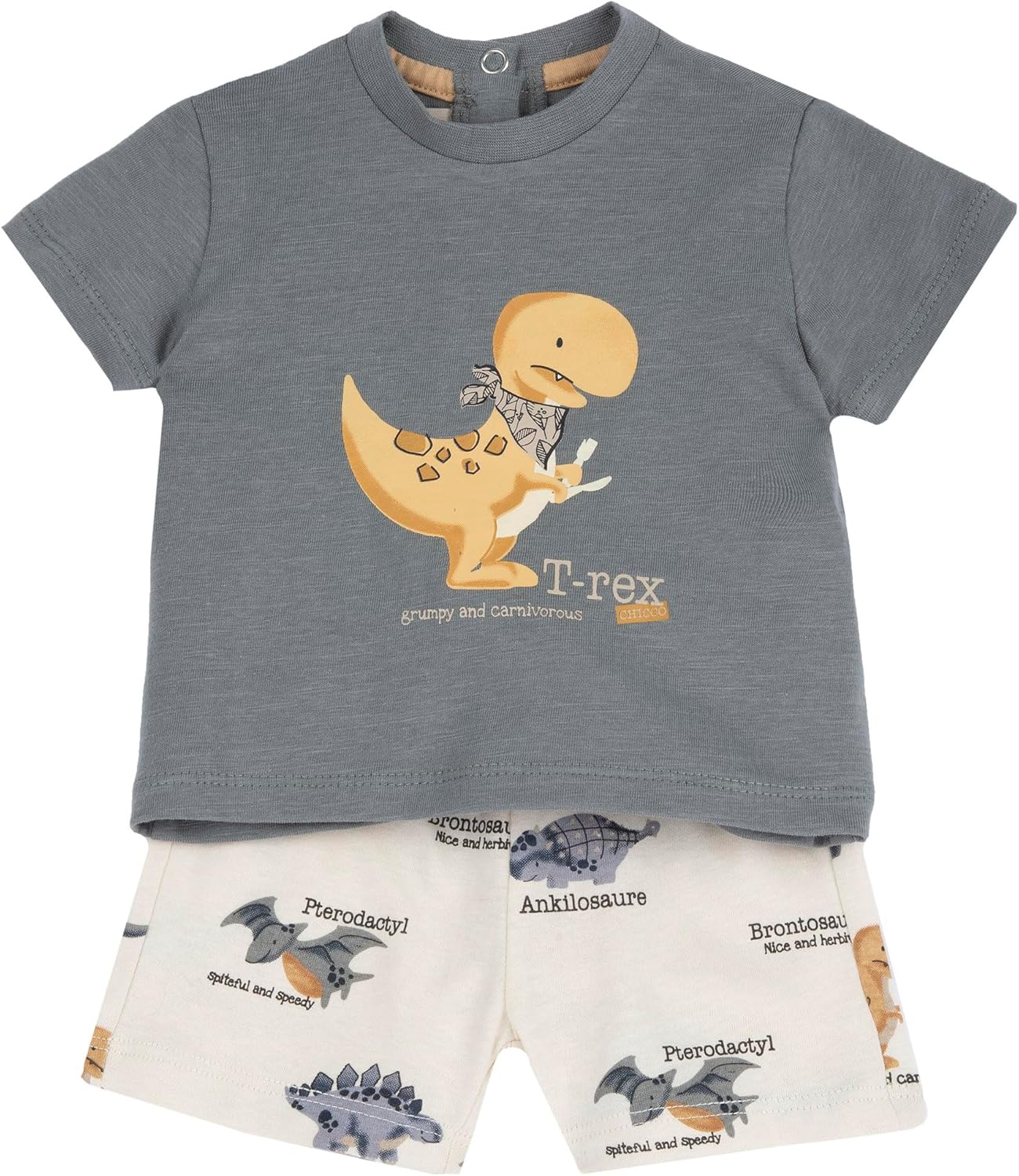 Thumbnail 6 de Chicco Completo Neonato con T-Shirt e Pantaloncini in Morbido Tessuto – Design in Italy