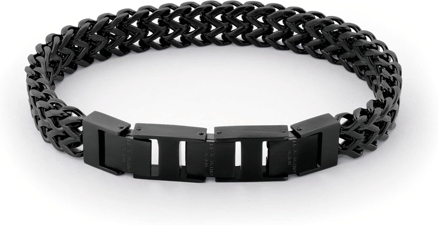 Thumbnail 6 de LIEBESKIND BERLIN Woven Damen-Schmuck: geflochtene Armband-Kette aus Edelstahl (silber, gold, roségold & schwarz)