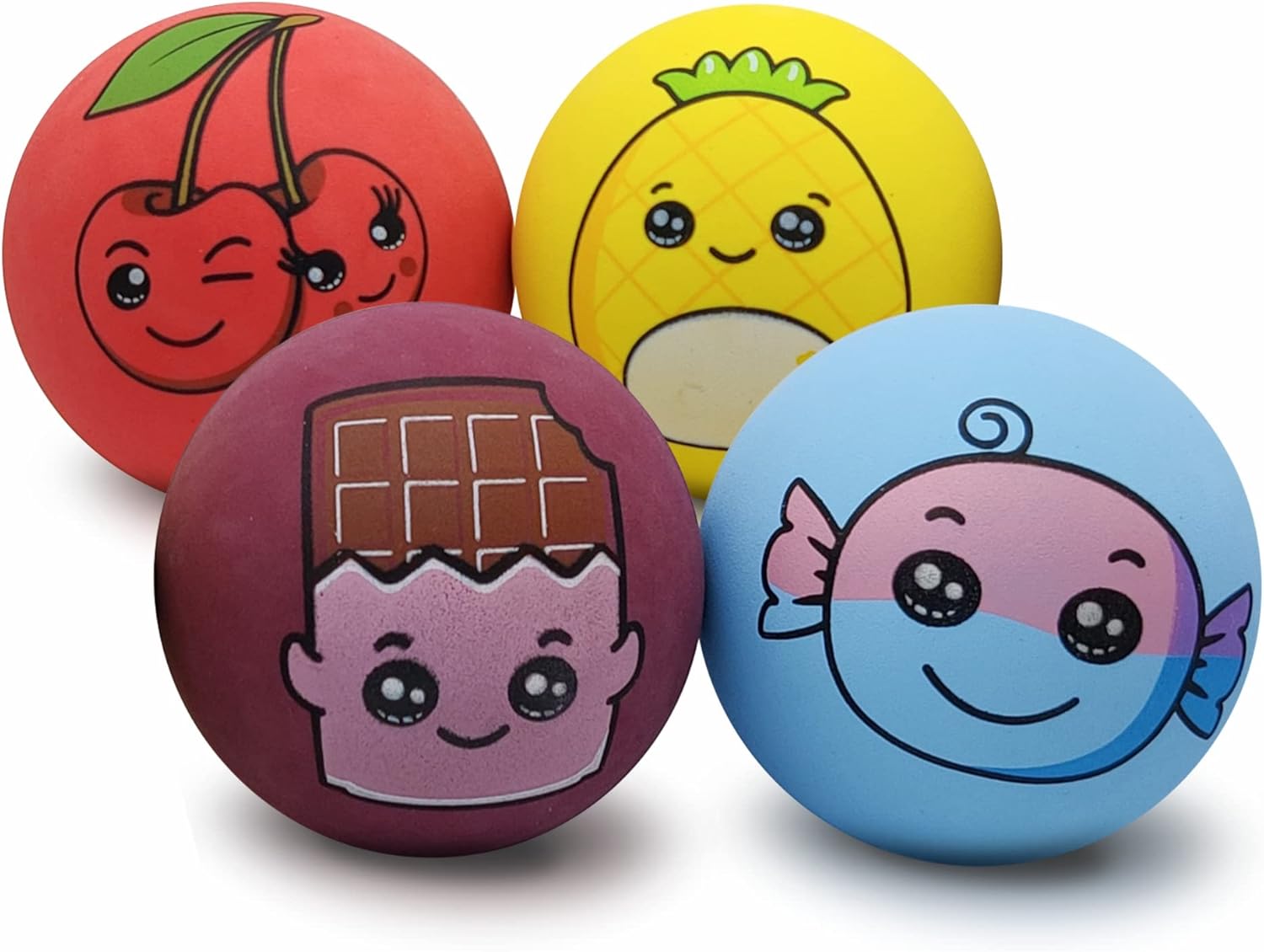 Detalle de SPORTSPET High Bounce Natural Rubber Dog Balls (6 Pack, 60mm)