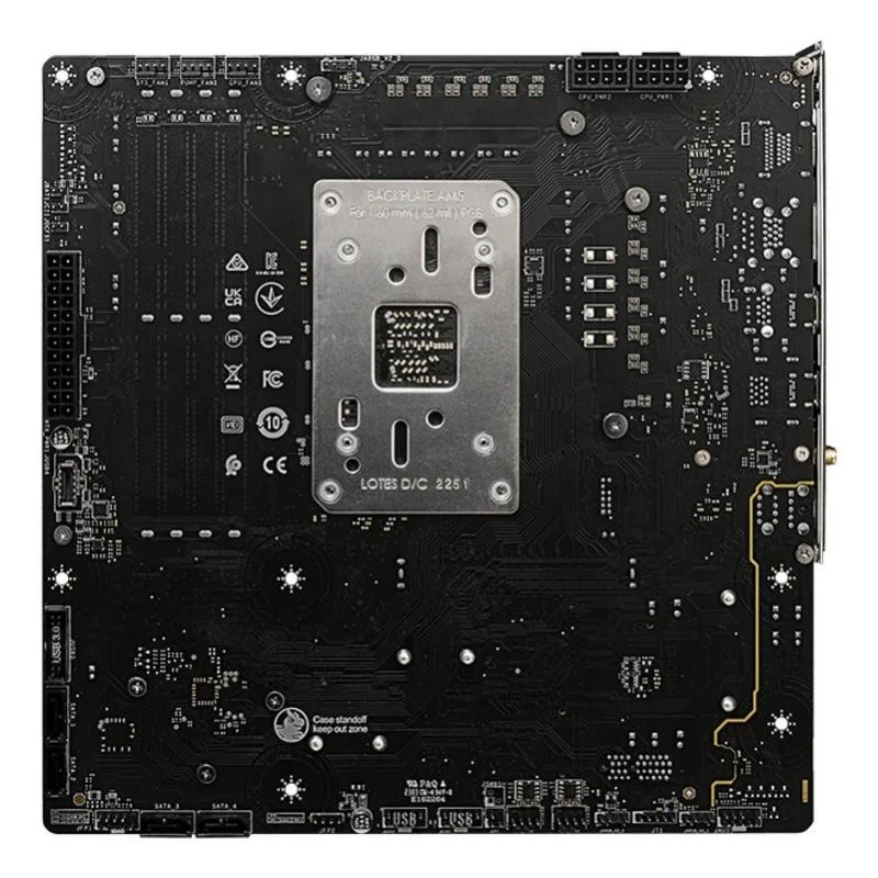 Detalle de MSI B650M PROJECT ZERO WIFI placa base AM5