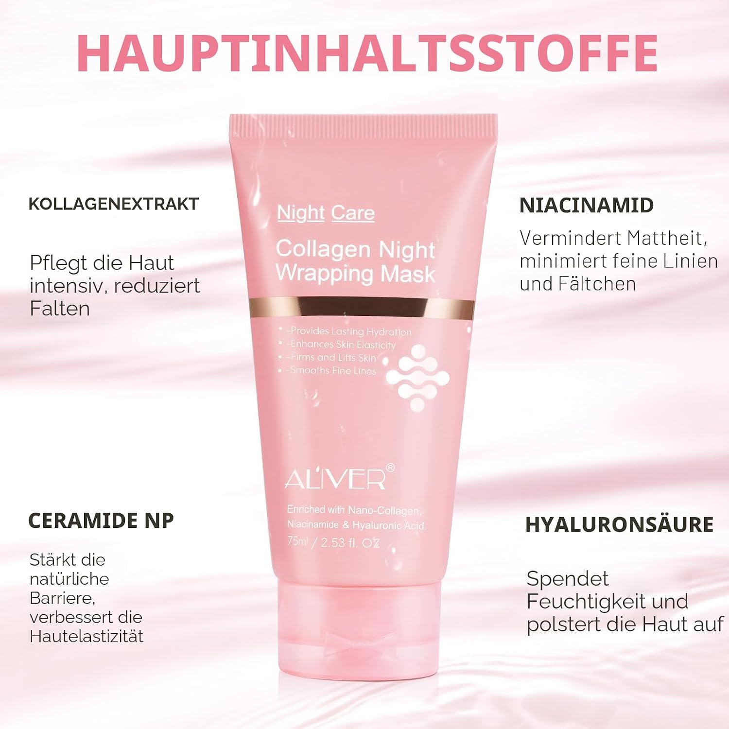 Thumbnail 4 de Collagen Night Wrapping Mask – Kollagen Jelly Masken im 2er Pack mit Jelly-Bürste, nächtliche Peel-Off Pflege