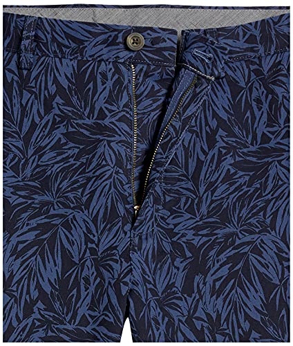 Thumbnail 4 de Amazon Essentials Pantalones Cortos Chinos de Corte Clásico para Hombre con Estampado de Hojas de Palma – 23 cm, Añil