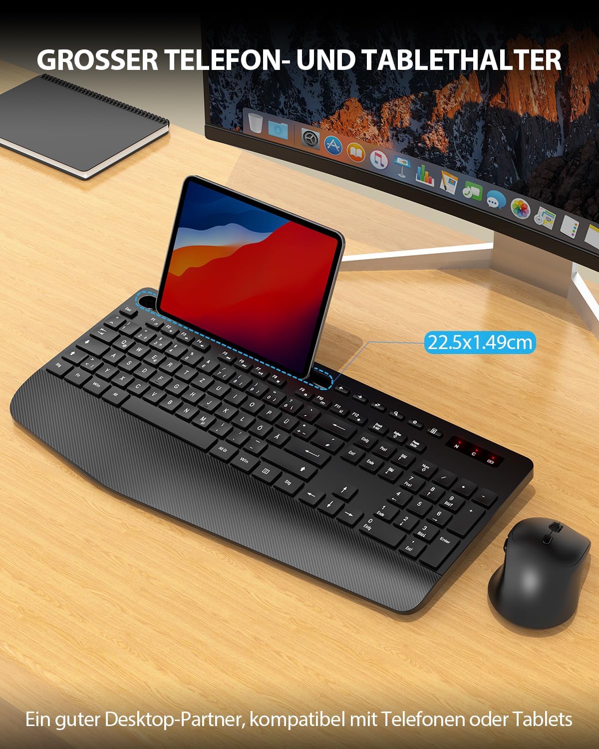 Thumbnail 4 de Kabelloses Tastatur Maus Set 33 Fuß