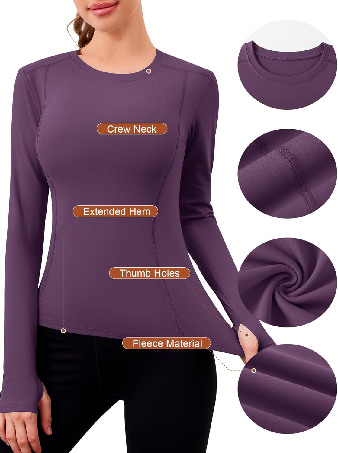 Thumbnail 2 de IECCP Women Thermal Sports Long Sleeve Top 1️⃣